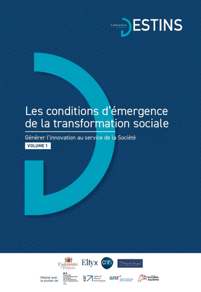 Les conditions d'émergence de la transformation sociale (Vol. 1), Collection "Générer l'innovation sociale au service de la Société", 2021. Auteurs : Olivier Palluault, Meri Réale et Laura Douchet.